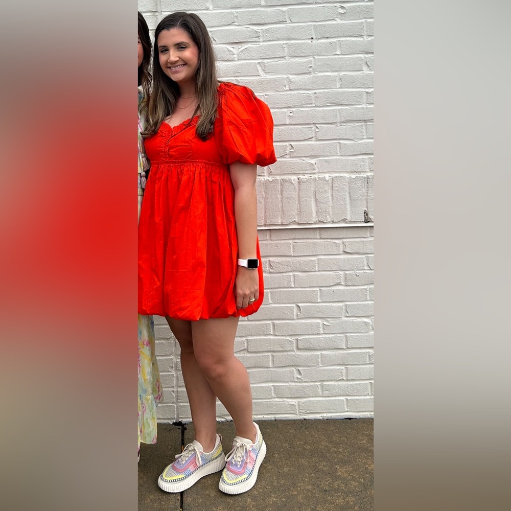 Free People red Mini Dress